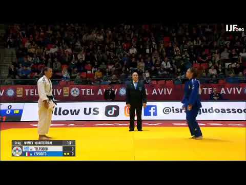 [Judo] TELTSIDOU E. (GRE) vs ESPOSITO M. (ITA) 70kg Grand Slam Tel Aviv 2023
