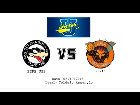 Vôlei Masculino InterU: Senac 2 x 1 EEFE USP 06/10/2013