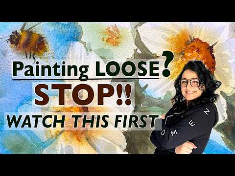 ⚠️Professional Techniques 3+1 Levels of LOOSE Representational Watercolour #Lightwish Brushes Review