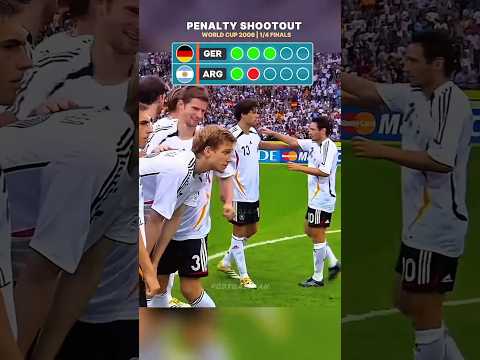 Germany vs Argentina 🔥 Penalty Shootout | World Cup 2006 | 1/4 Finals