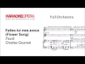 Karaoke Opera: Faites-lui mes Aveux (Flower Aria) - Faust (Gounod) Orchestra only with printed music