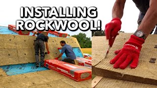 Finishing Rockwool Comfortboard Exterior Roof Insulation! | Abandoned Shed to Tiny House