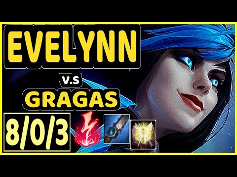 SELFMADE (EVELYNN) vs GRAGAS - 8/0/3 KDA JUNGLE CHALLENGER GAMEPLAY - EUW