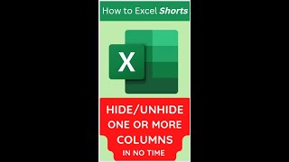 Download the video "Hide and Unhide Columns in Excel #shorts  #youtubeshorts  #excel #exceltips"
