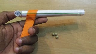 How to Make a Paper Gun that shoots wooden bullets