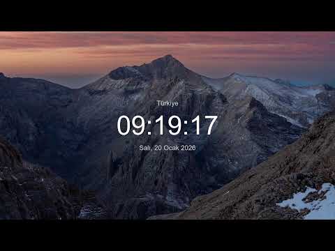 🔴 CANLI | Türkiye Saati / Şu An Saat Kaç? / Canlı Saat / Anlık Zaman