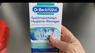 Ich teste den Spülmaschienen Hygiene Reiniger /Dr. Beckmann