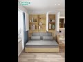 onching furniture Sofa bed with bookcase Deformation bed 安晴傢俬 4尺/5尺/6尺梳化床連書櫃 多功能變形床 儲物櫃組合