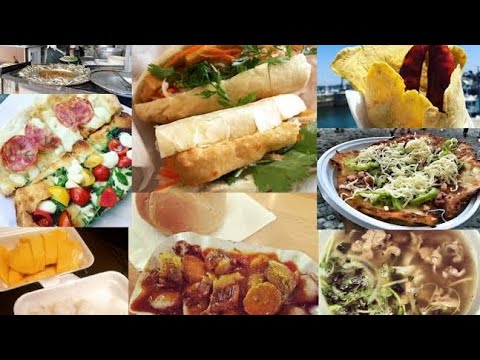 street food Japanese style egg pancakes bacon