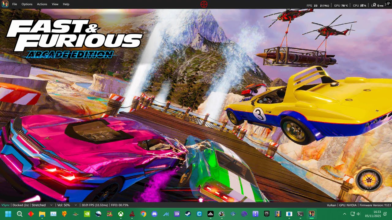 FAST AND FURIOUS ARCADE EDITION - 2025 - SHELBY MUSTANG GT500 - PC ARCADE /SWITCH = ALL TRACKS  4K