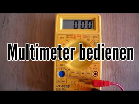 Multimeter Instructions - Multimeter Setup - Tutorial Multimeter Operation