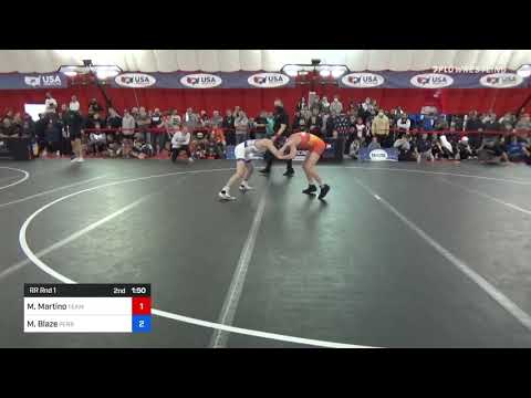 48 Kg Rr Rnd 1 - Matthew Martino, Team Idaho Vs Marcus Blaze, Perrysburg Wrestling Club