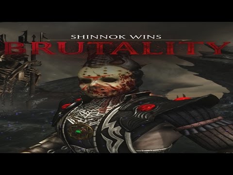 Mortal Kombat X - Shinnok "Face Off" Brutality on All Fighters / Characters (1080p 60FPS) Video