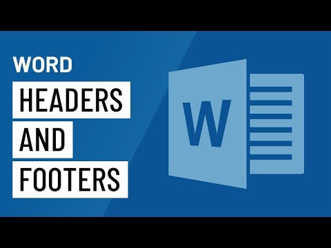 Word: Headers and Footers