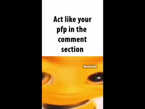 Act like your profile picture in comments #shorts