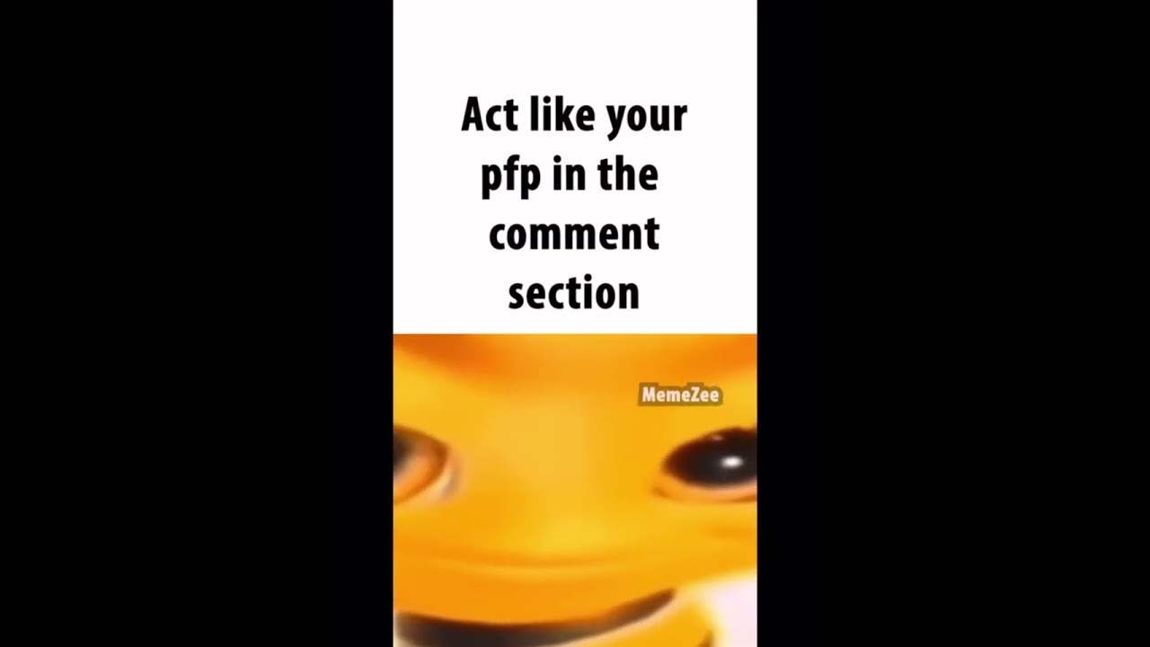 Act like your profile picture in comments #shorts