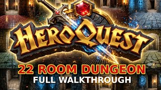 HeroQuest Board Game: Realistic  3D Full Dungeon Walkthrough