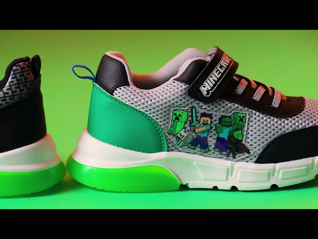 Vídeo relacionado con Minecraft Zapatillas de Casa para Niños con Suela Antideslizante - Regalo para Niños (Verde, 32/33 EU)