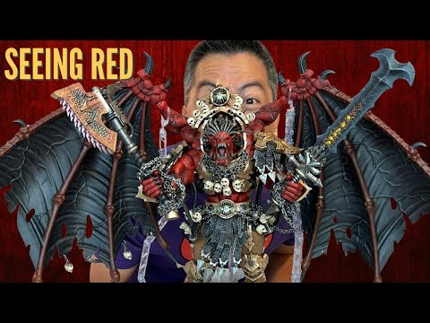 Unboxing und Review von JoyToy Warhammer 40K World Eaters Angron Thal'kyr Demon Primarch of Khorne