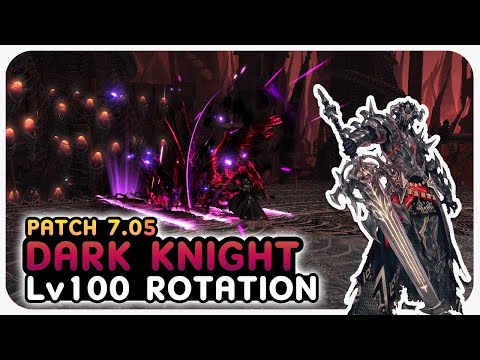 DARK KNIGHT Level 100 Rotation Showcase | 2.50s | 2 Mins | Dawntrail Patch 7.05