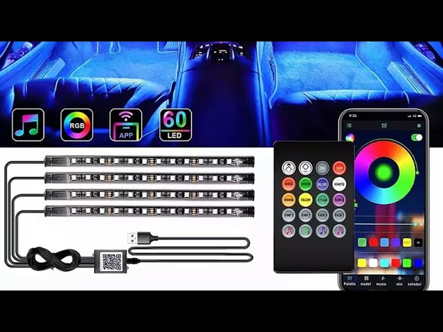 ليد متعدد الالوان ( التحكم عن طريق الجوال )