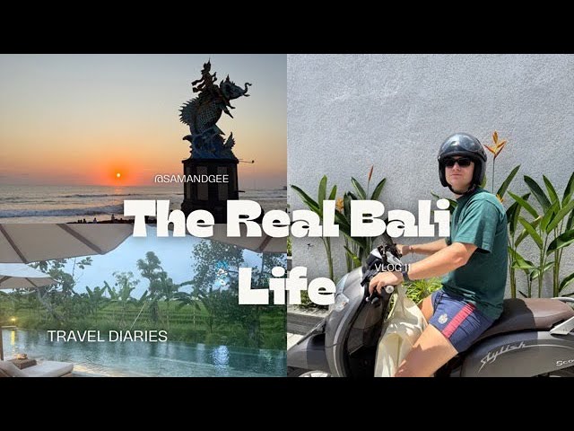 Travel vlog - Travel Diaries 🌴🇮🇩 BALI | MOVING INTO OUR VILLA IN CANGGU | Real Life, Sunsets & Surf