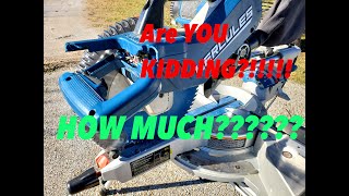 HOW MUCH TO REPAIR!? Harbor Freight Tools Hercules 12 inch Sliding Miter Saw Cost to Repair Handle!