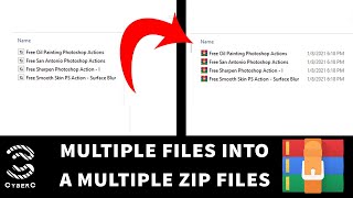 Multiple files into a multiple zip files