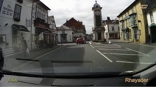 Scenic car ride from Much Wenlock to Devil's Bridge in Mid Wales