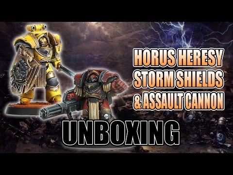 Horus Heresy Stormshields & Assault Cannons Upgrade Unboxing