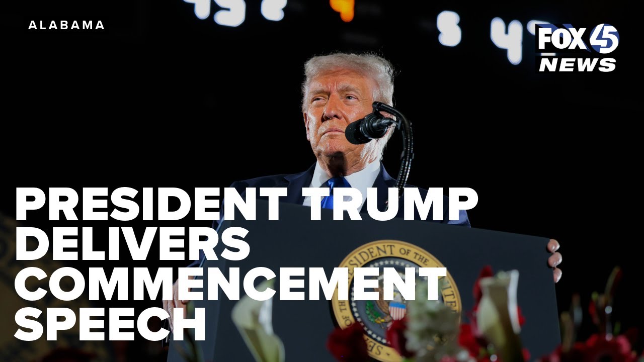 President Trump delivers commencement address at University of Alabama