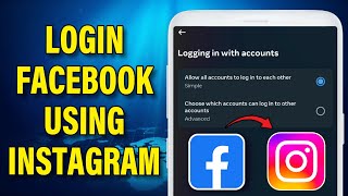 How to Login to Facebook Using Instagram 2023 | Facebook Login With Instagram