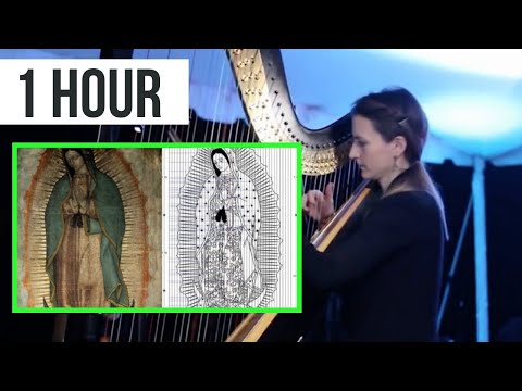 Ruth Bennett, playing the harp, music found on the Tilma on Our Lady of Gaudalupe 1 Hour