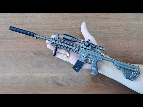 Mini M416 Toy Gun with Bullets Unboxing 2022 - Miniature Shell Ejection Rifle Gun