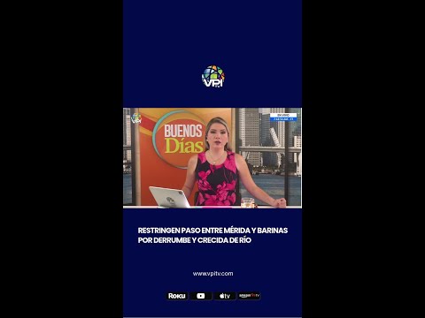 Restringen paso entre Mérida y Barinas por derrumbe y crecida de río