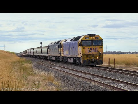 7731V Pacific National Grain Train At Gheringhap Loop  (6/1/2022) - PoathTV Australian Railways