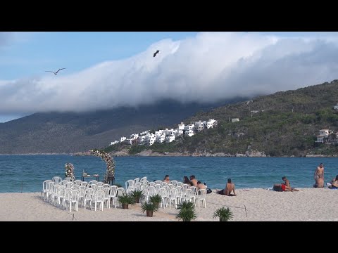 Nuvem sobre Ilha do Farol, em Arraial do Cabo, vira objeto de estudo pela UFRJ