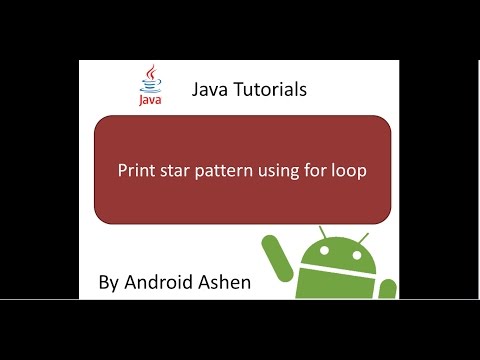 Print Star Pattern Using For Loops Java Netbeans Tutorial