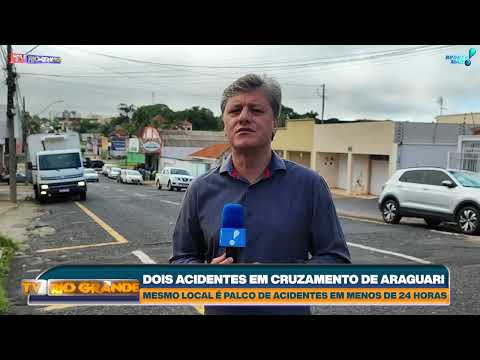 DOIS ACIDENTES EM CRUZAMENTO DE ARAGUARI