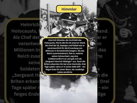 🔴Himmler: Das Monster hinter dem Holocaust, das verkleidet floh #ZweiterWeltkrieg #Geschichte #WW2