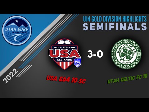 U14 (U13) Semifinal- USA E64 Premier 10 SC vs Utah Celtic FC 10-  Utah Surf Invitational ‘22