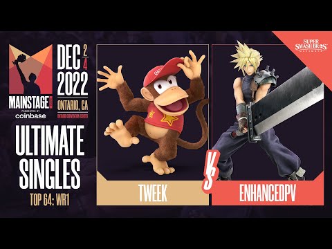 Tweek (Diddy Kong) vs enhancedpv (Cloud) - Ultimate Top 64 Winners Round 1  - Mainstage 2022