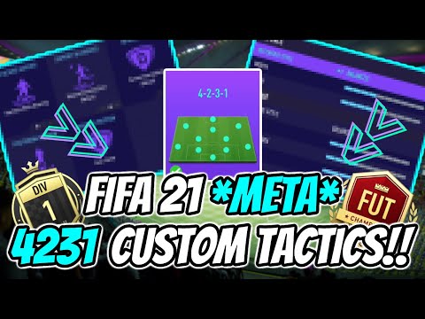 NEW *META ATTACKING* 4231 CUSTOM TACTICS - INSTRUCTIONS | BEST FORMATION | FIFA 21 ULTIMATE TEAM