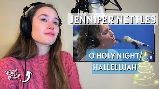 🎄 Finnish Vocal Coach First Time Reaction: "O Holy Night/Hallelujah by Jennifer Nettles