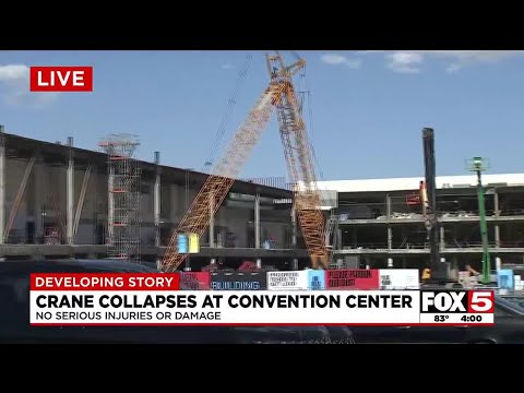 Crane collapses at Las Vegas Convention Center