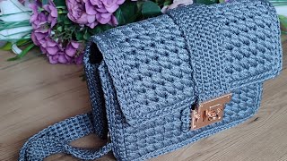 WE MAKE BELT-BANDED BAG. #handmadebags #handmade #knittingbagmaking #knittingbagmodels