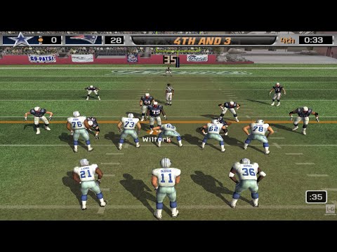Madden NFL 06 - New England Patriots vs Dallas Cowboys (4K60fps)