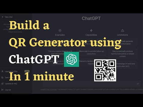 Build a Qr Code Generator App in 1 minute using ChatGPT #openai #chatgpt