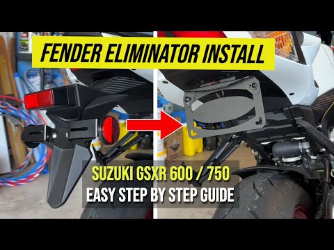 How To Install Sleek Fender Eliminator For Suzuki GSXR 600 DIY Guide