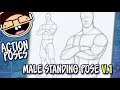 How To Draw A MALE STANDING POSE Version 1 Narrated Easy Step By Step Tutorial